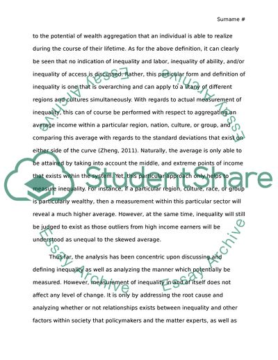 Sociological Perspectives Relating to Inequality