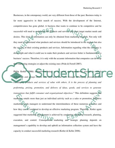 Marketing Research as an Essential Tool for Effective Marketing