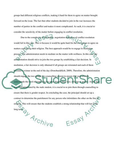 Complex Conflict in the Learning Environment