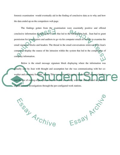 The Sole Reason for Carrying Out the Investigation