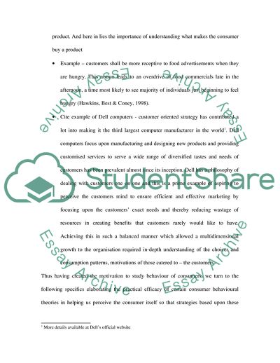 Marketing and Consumer Behaviour