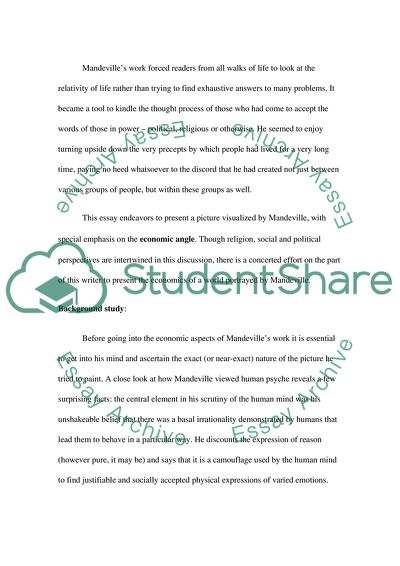 The Fable of the Bees by Bernard Mandeville