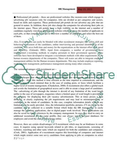 Methods of Employee Recruitment