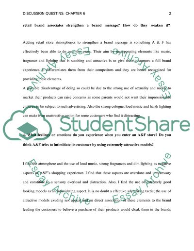 Brand story dicussion questions chapter 6