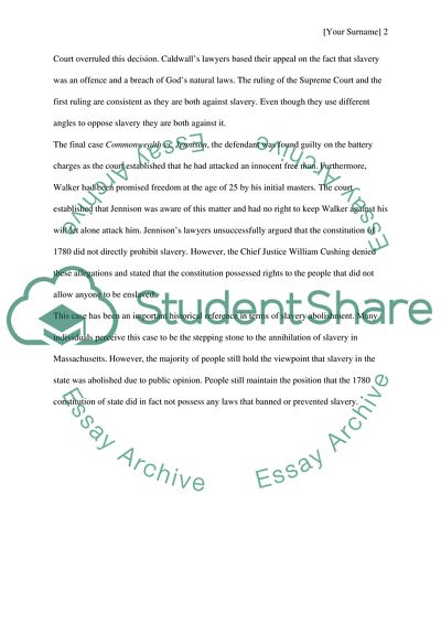 Abolishment of Slavery (Mass.)