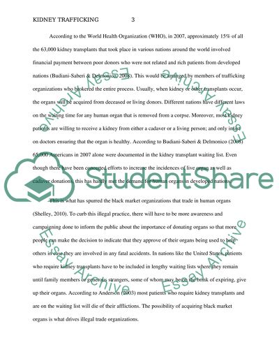 Organ Trafficking: Global Solutions for a Global Problem