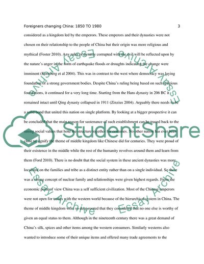 Foreigners Changing China, 1850-1980