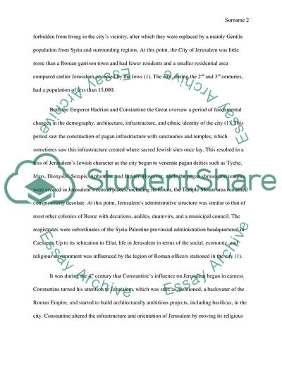 Christianization of Jerusalem