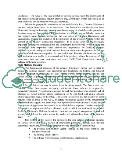 The Defence Attachs: Vectors of Defence Diplomacy