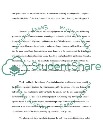 The Rape Charge Filed by the Complainant