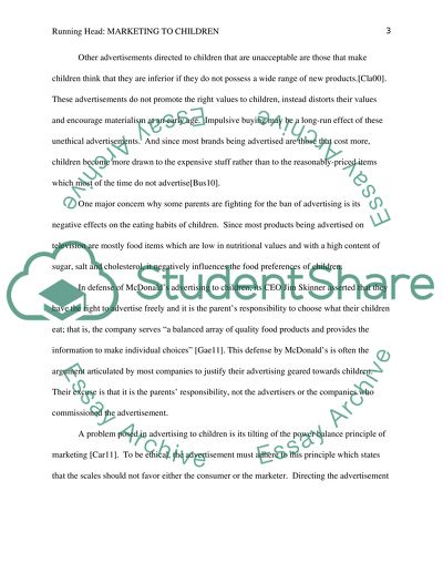 Marketing to children