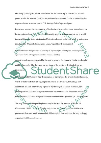 Finance and Business Perfomance Assignment 1