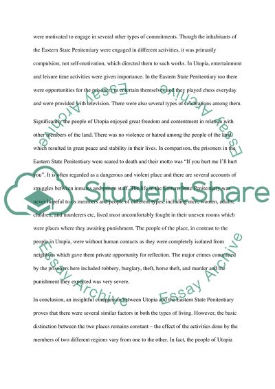 Utopia and the Eastern State Penitentiary