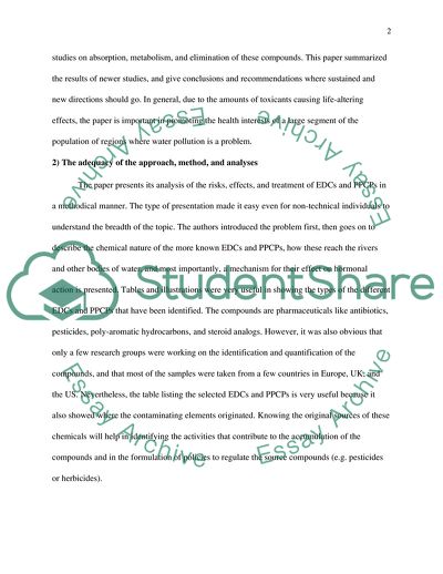 Review of Endocrine-Disrupting Compounds and Pharmaceuticals