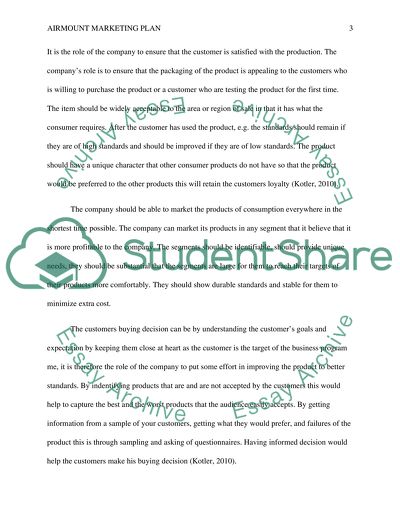 Marketing Management of Arimount