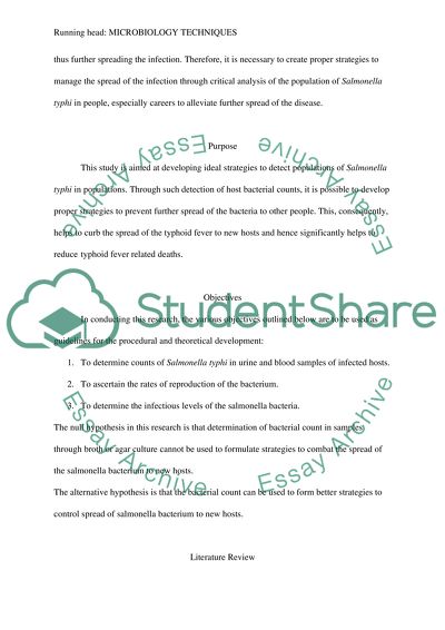 Microbiology tecniques