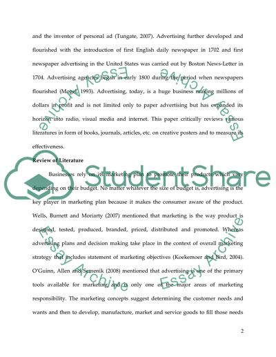 Measuring the Effectiveness of Creative Posters