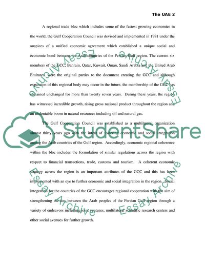 Economics of the United Arab Emirates