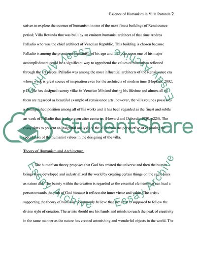 The Essence of Humanism Seen Through the Villa Rotunda