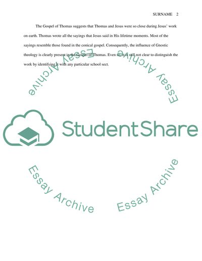 The Gospel of Thomas