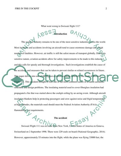 What Went Wrong to Swissair Flight 111