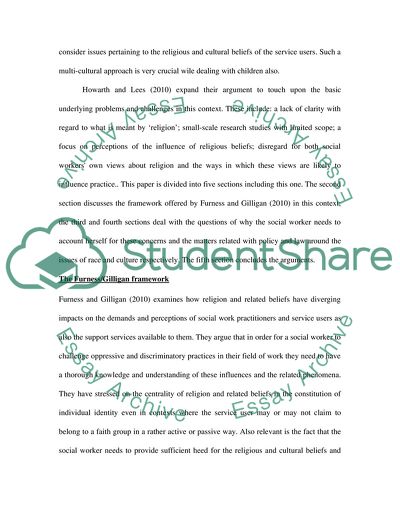 The Religious and Cultural Backgrounds of Individual Children