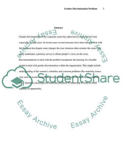 Gender Discrimination Problem in US Orchestra Company