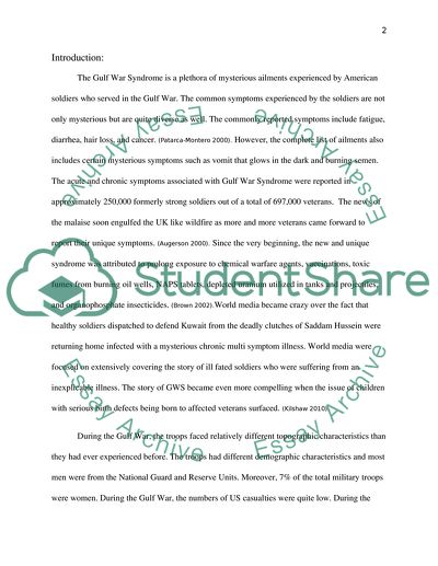 VA Policies on Gulf War Syndrome