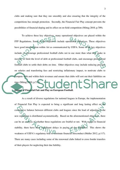 Evaluation of UEFA Financial Fair Play Regulations in European Club Football