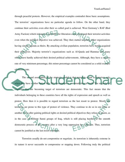 Terrorist Issues in the 21st Century