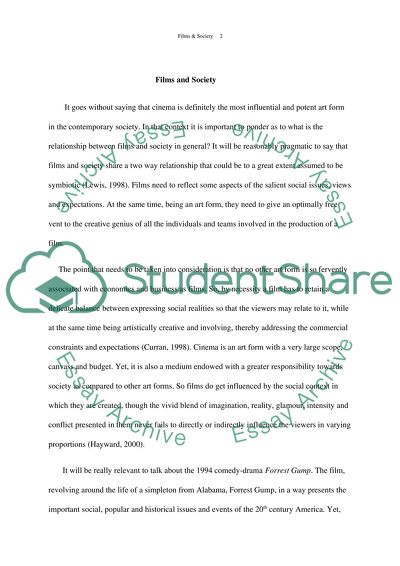 The Influence of Films on Society