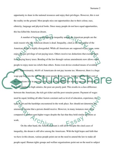 Is American dream dead If so should we do anything about it