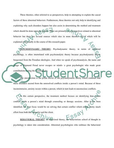 Personality Disorder and Depression