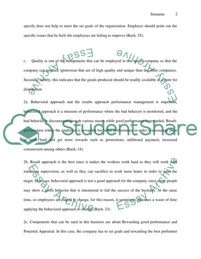 Managing Performance