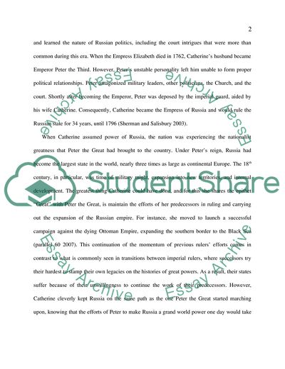 Catherine the Great in the Eyes of Many Historians and Scholars of Russian History