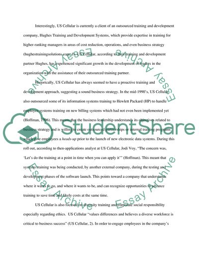 Training and Development: US Cellular