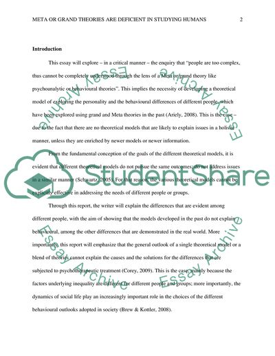 Theories Are Deficient in Studying Humans