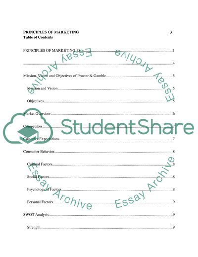 Principles of Marketing at Procter and Gamble