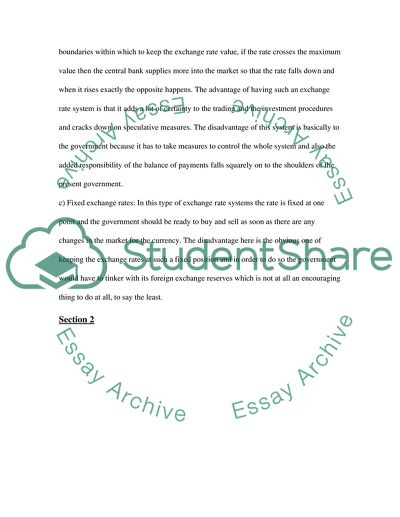The Exchange Rates Sphere of the Macroeconomic Arena