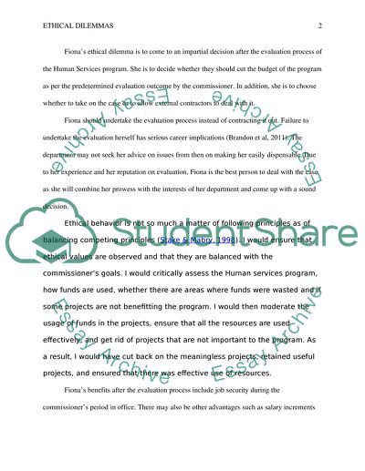 Fionas Ethical Dilemma
