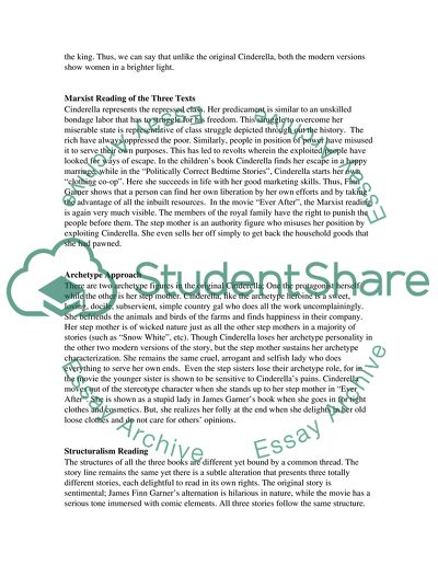 Cinderella as One of the Most Read Folktales