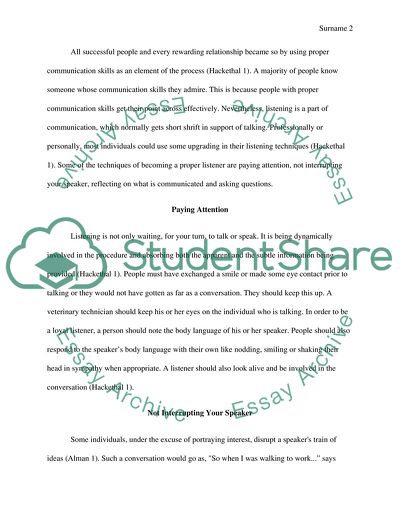 Interpersonal Communication for Veterinary Technicians