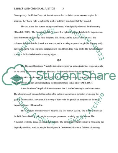 Ethics and Criminal Justice