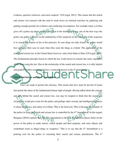 SEARCH AND SEIZURE- CRIMINAL LAW