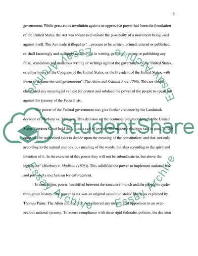 The Federalists Vs. the Republicans