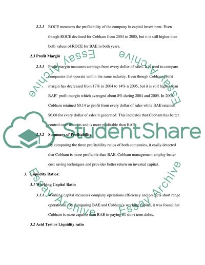 ratio analysis essay conclusion