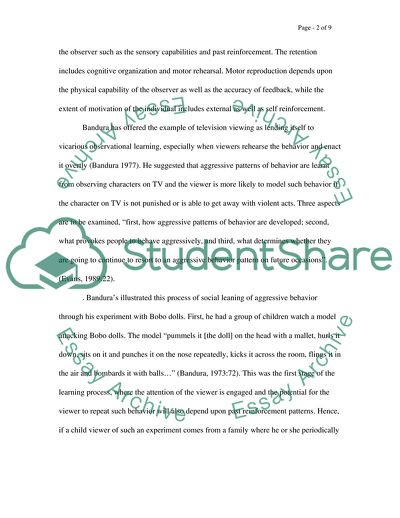 Social Learning Approach in Psychology