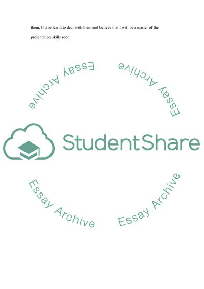 Public Speaking and Presentations