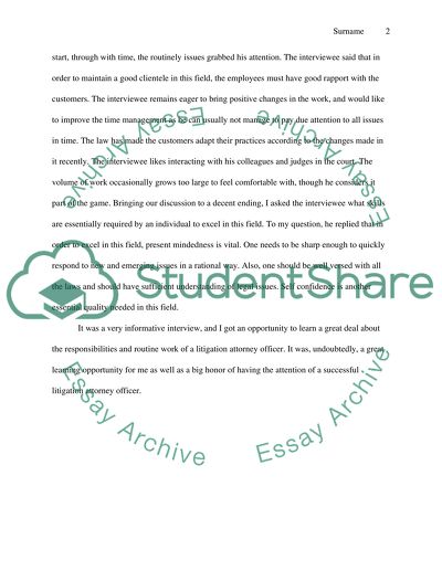 Responsibilities of a Litigation Attorney Officer