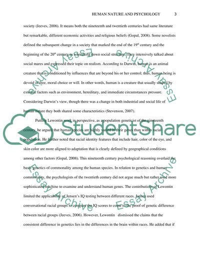 Human Nature and Psychology